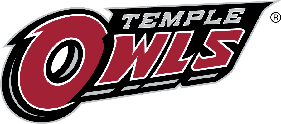 Temple Owls 2014-2020 Wordmark Logo v8 diy iron on heat transfer